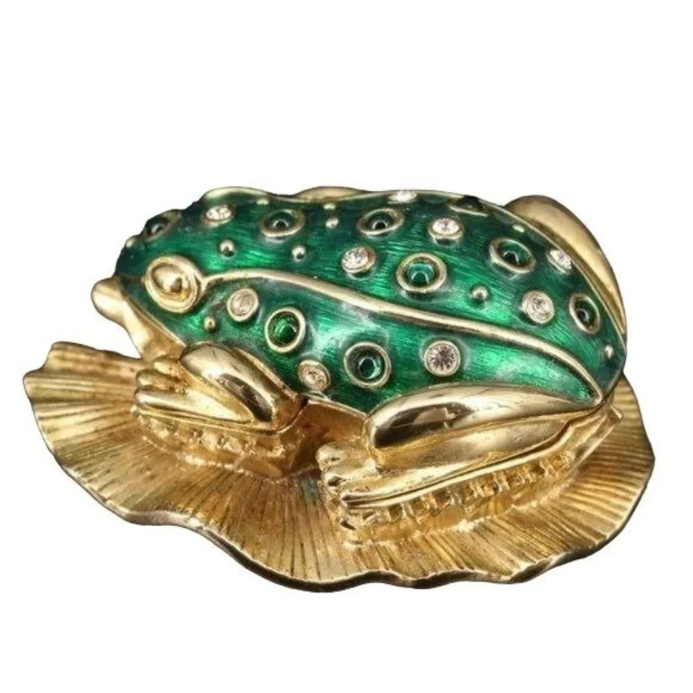 Vintage Kenneth Jay Lane Critter Series Frog Prin… - image 3